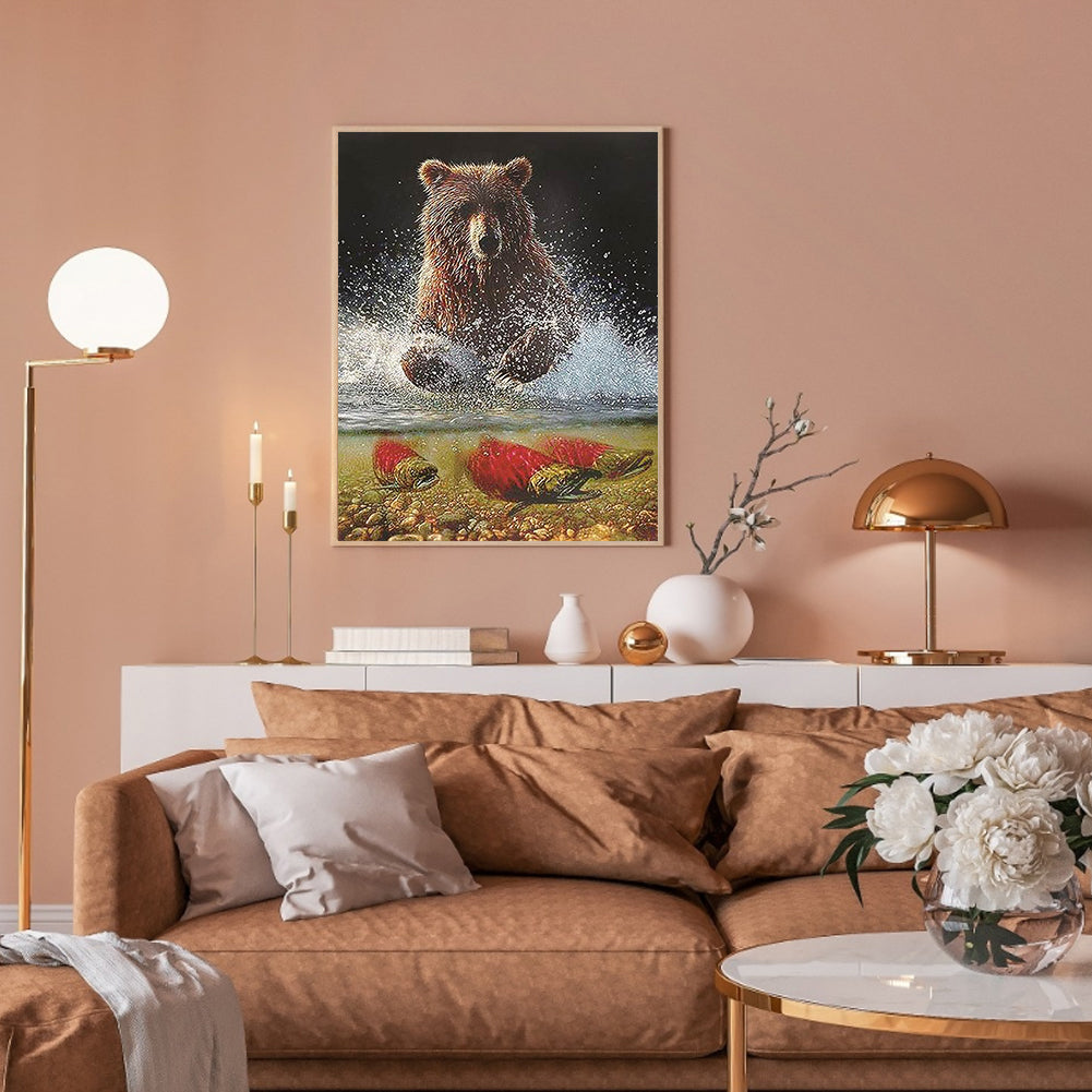 Redfish In Water - Full Round Drill Diamond Painting 30*40CM