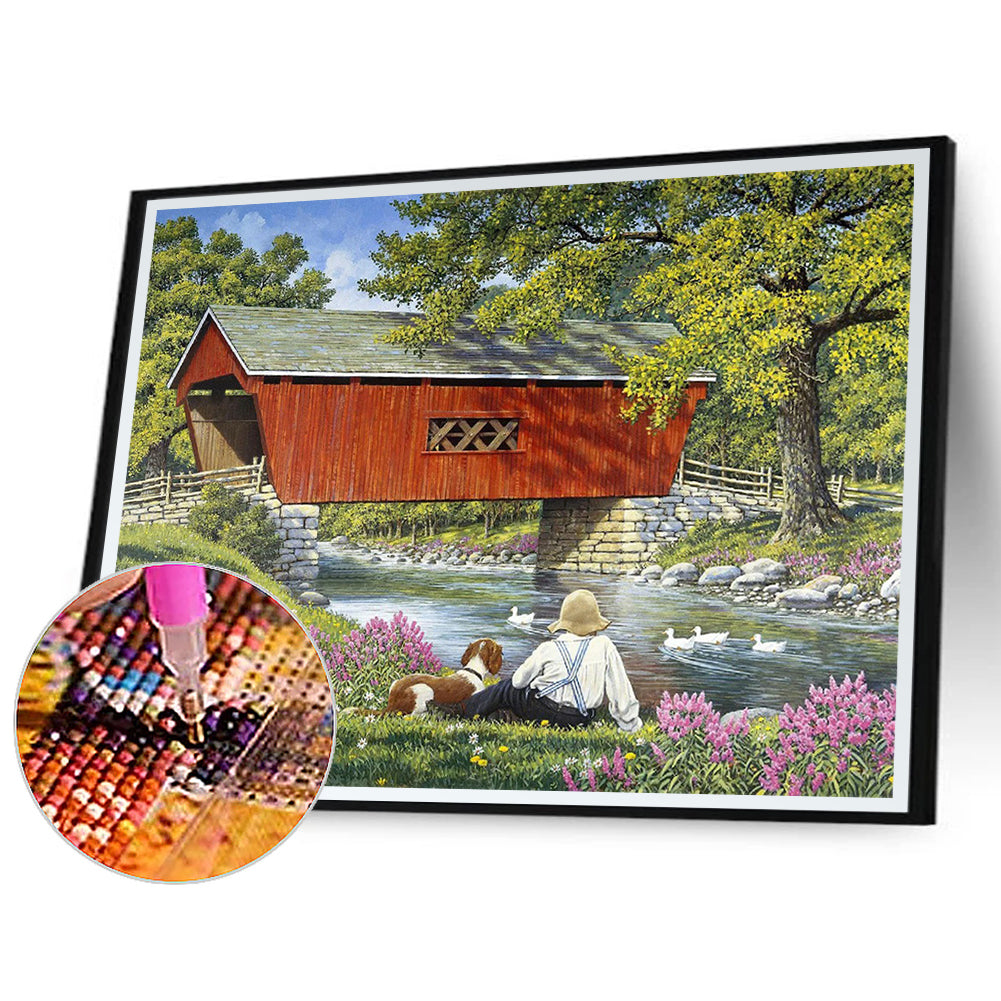 Village House - Full Square Drill Diamond Painting 40*30CM