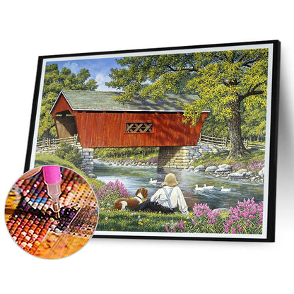Village House - Full Square Drill Diamond Painting 40*30CM