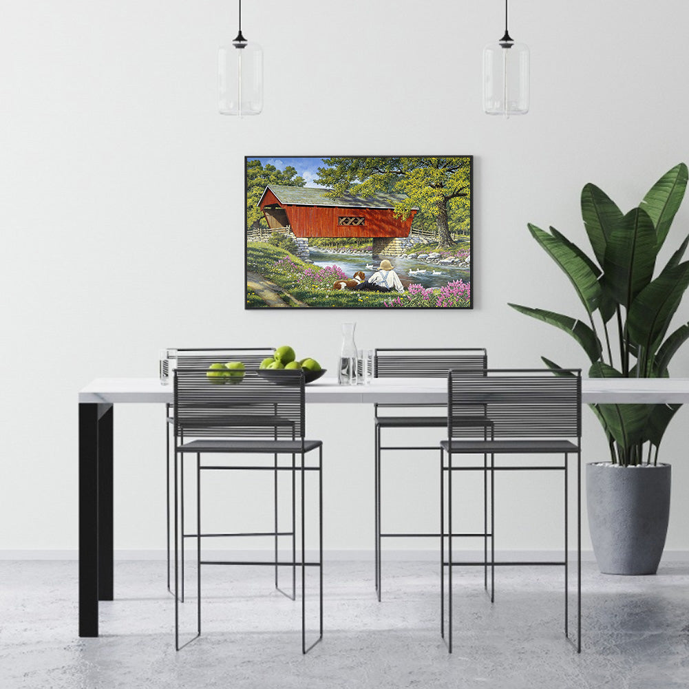 Village House - Full Square Drill Diamond Painting 40*30CM