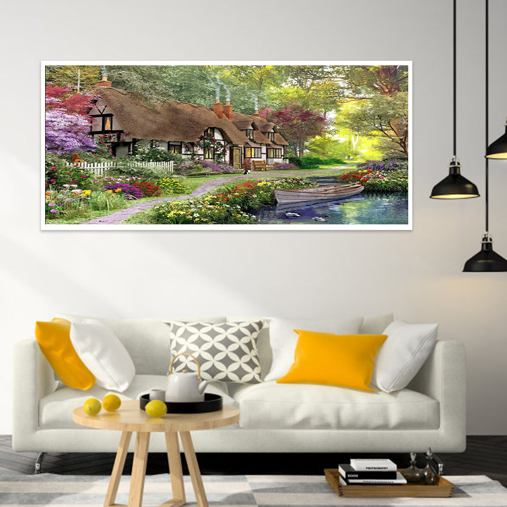 Village House - Full Square Drill Diamond Painting 50*30CM