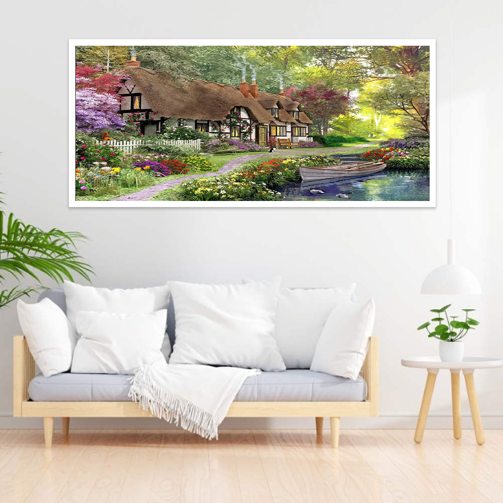 Village House - Full Square Drill Diamond Painting 50*30CM