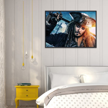 Pirate Captain Jack - Full Square Drill Diamond Painting 40*30CM