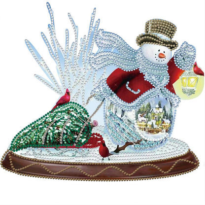 Christmas Snowman Decoration - Special Shaped Drill Diamond Painting 30*30CM