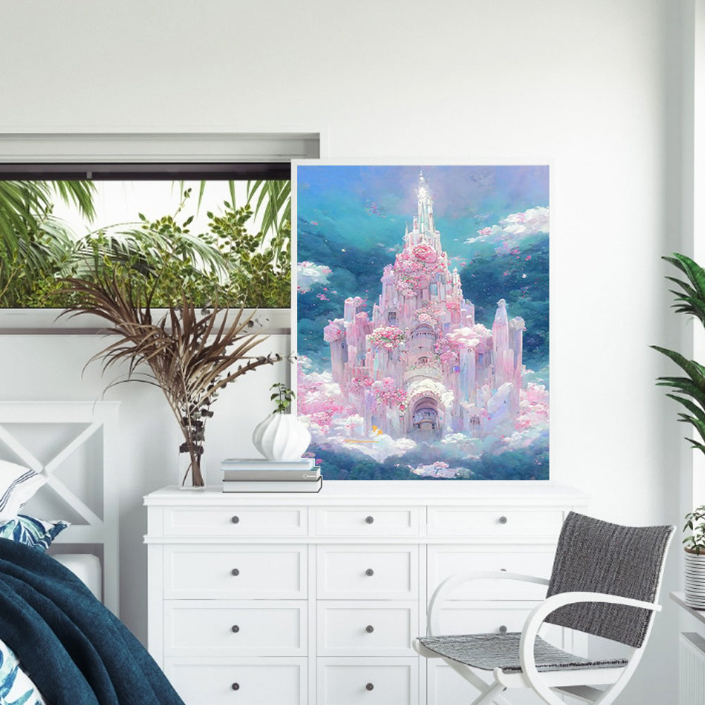 Castle View - Full Round Drill Diamond Painting 30*40CM