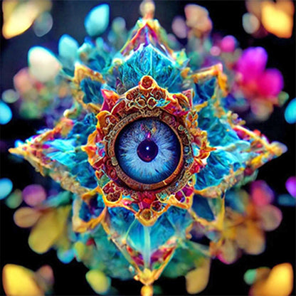 Psychedelic Eye - Full Round Drill Diamond Painting 30*30CM