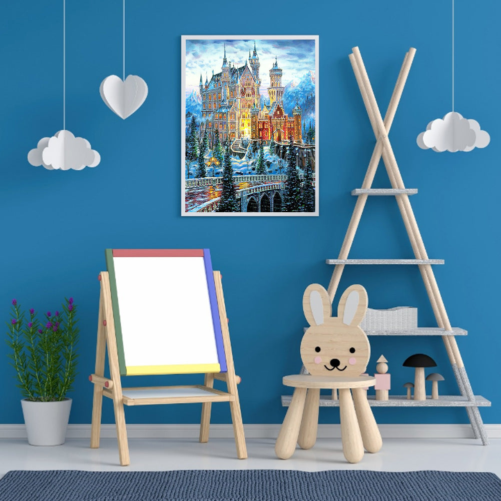 Castle - Full Round Drill Diamond Painting 30*40CM