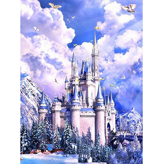 Castle - Full Round Drill Diamond Painting 30*40CM