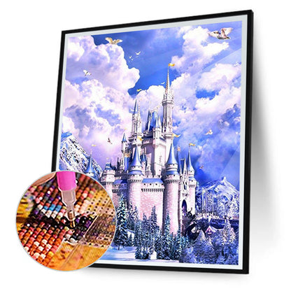 Castle - Full Round Drill Diamond Painting 30*40CM