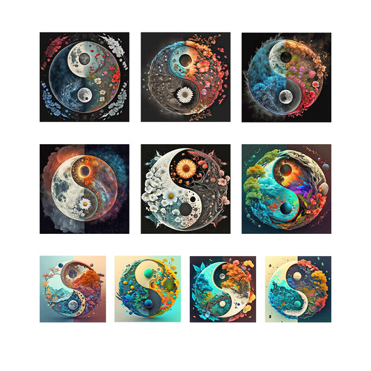 Tai Chi Landscape - Full Round Drill Diamond Painting 30*30CM