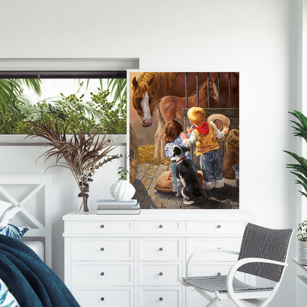 Play Child - Full Square Drill Diamond Painting 30*40CM