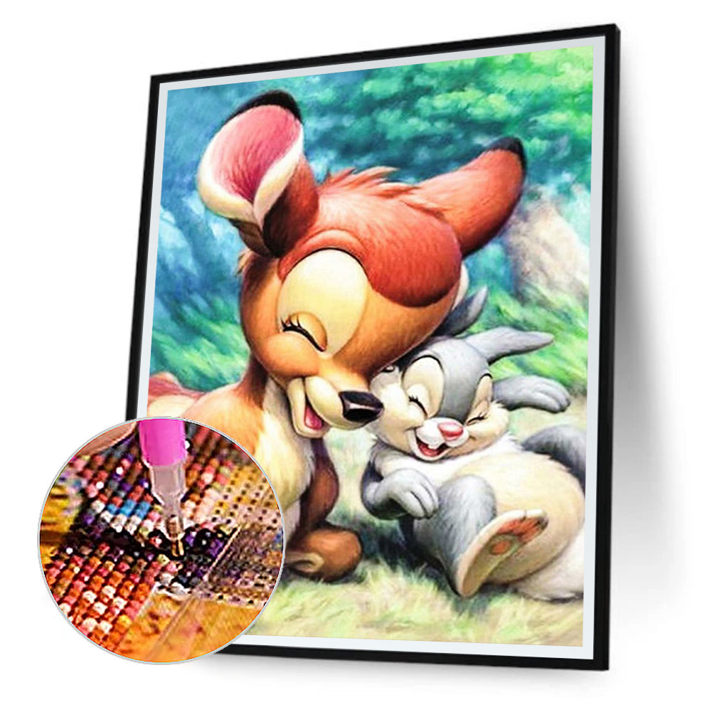 Deer - Full Round Drill Diamond Painting 40*50CM