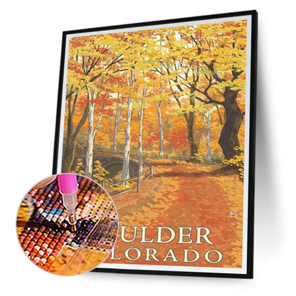 Fenglin Highway - Full Round Drill Diamond Painting 30*40CM