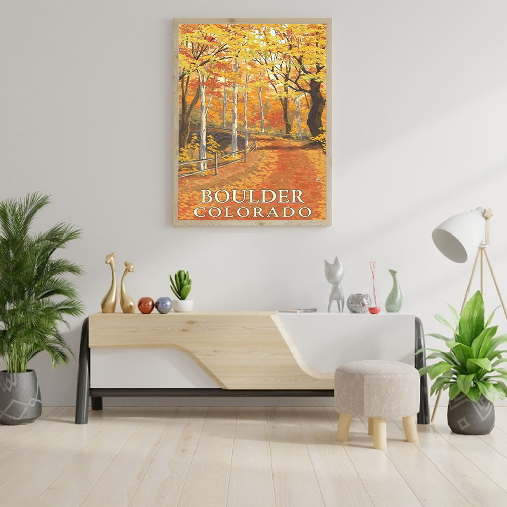 Fenglin Highway - Full Round Drill Diamond Painting 30*40CM