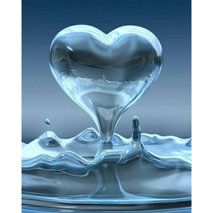 Water Drop Love - Full Round Drill Diamond Painting 30*40CM