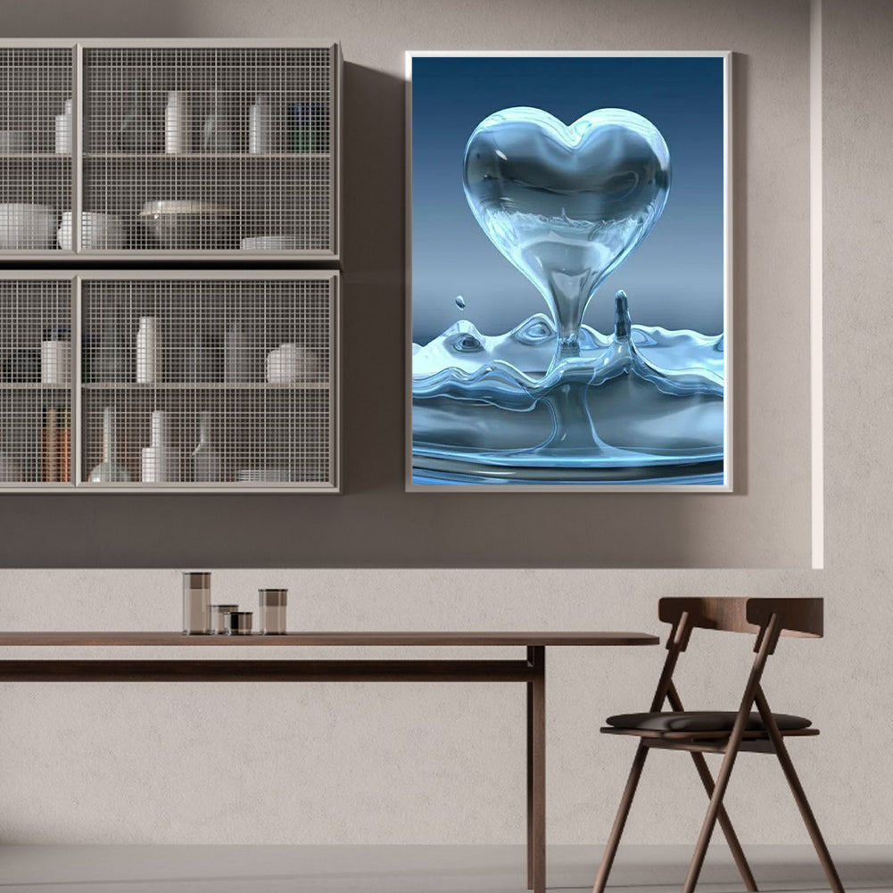 Water Drop Love - Full Round Drill Diamond Painting 30*40CM