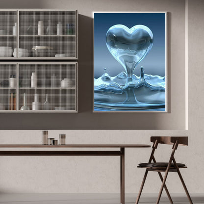 Water Drop Love - Full Round Drill Diamond Painting 30*40CM