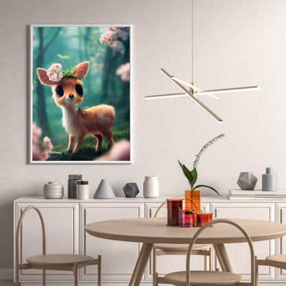 Deer - Full Round Drill Diamond Painting 30*40CM