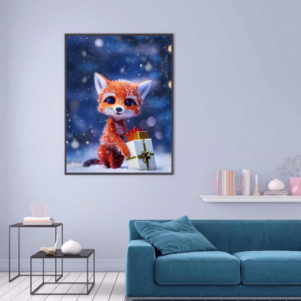 Little Fox - Full Round Drill Diamond Painting 30*40CM