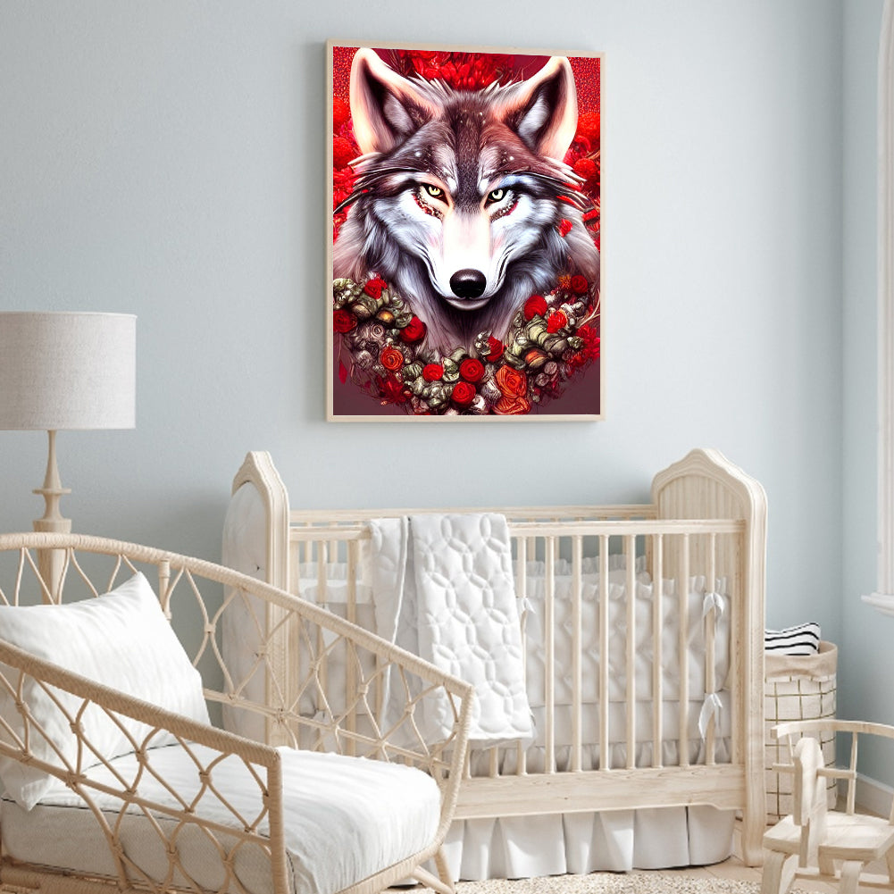 Wolf - Full Round Drill Diamond Painting 30*40CM