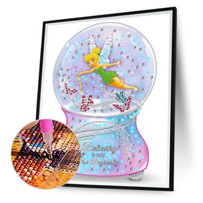 Tinker Bell Fairy Crystal Ball - Special Shaped Drill Diamond Painting 30*40CM