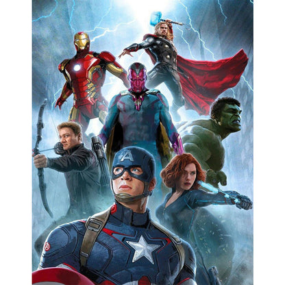 The Avengers - Full Square Drill Diamond Painting 30*40CM