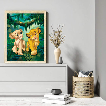 Lion King - Full Round Drill Diamond Painting 40*50CM