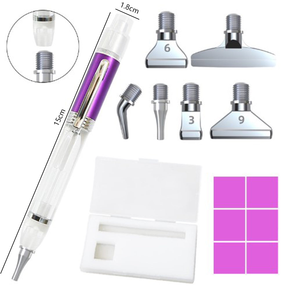 DIY Diamonds Painting Pen Set Handmade LED Glowing Rhinestones Pen Tools Set