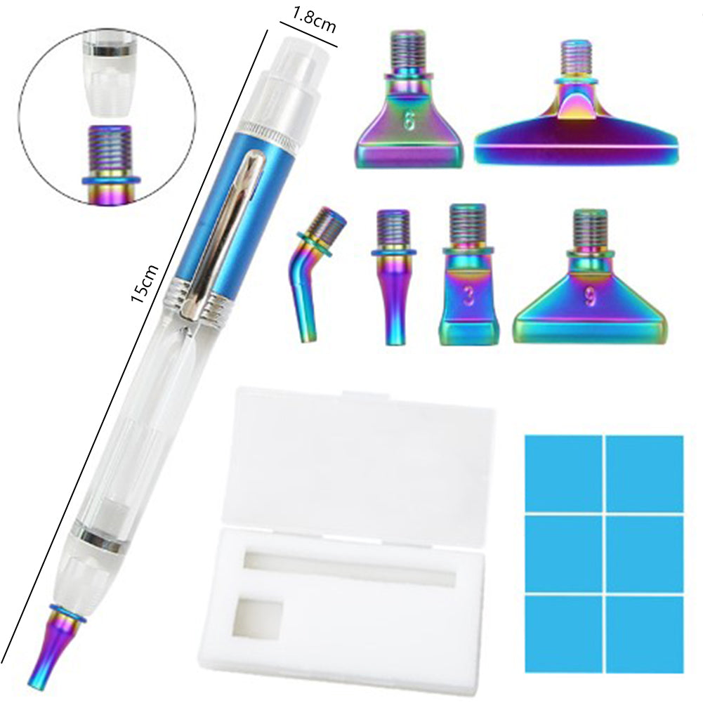 DIY Diamonds Painting Pen Set Handmade LED Glowing Rhinestones Pen Tools Set