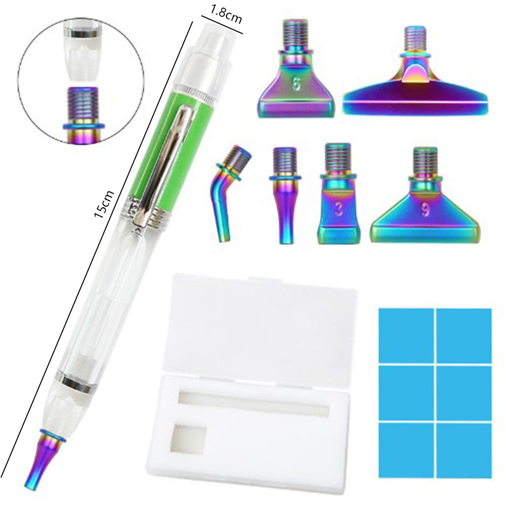 DIY Diamonds Painting Pen Set Handmade LED Glowing Rhinestones Pen Tools Set