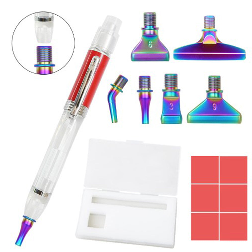 DIY Diamonds Painting Pen Set Handmade LED Glowing Rhinestones Pen Tools Set