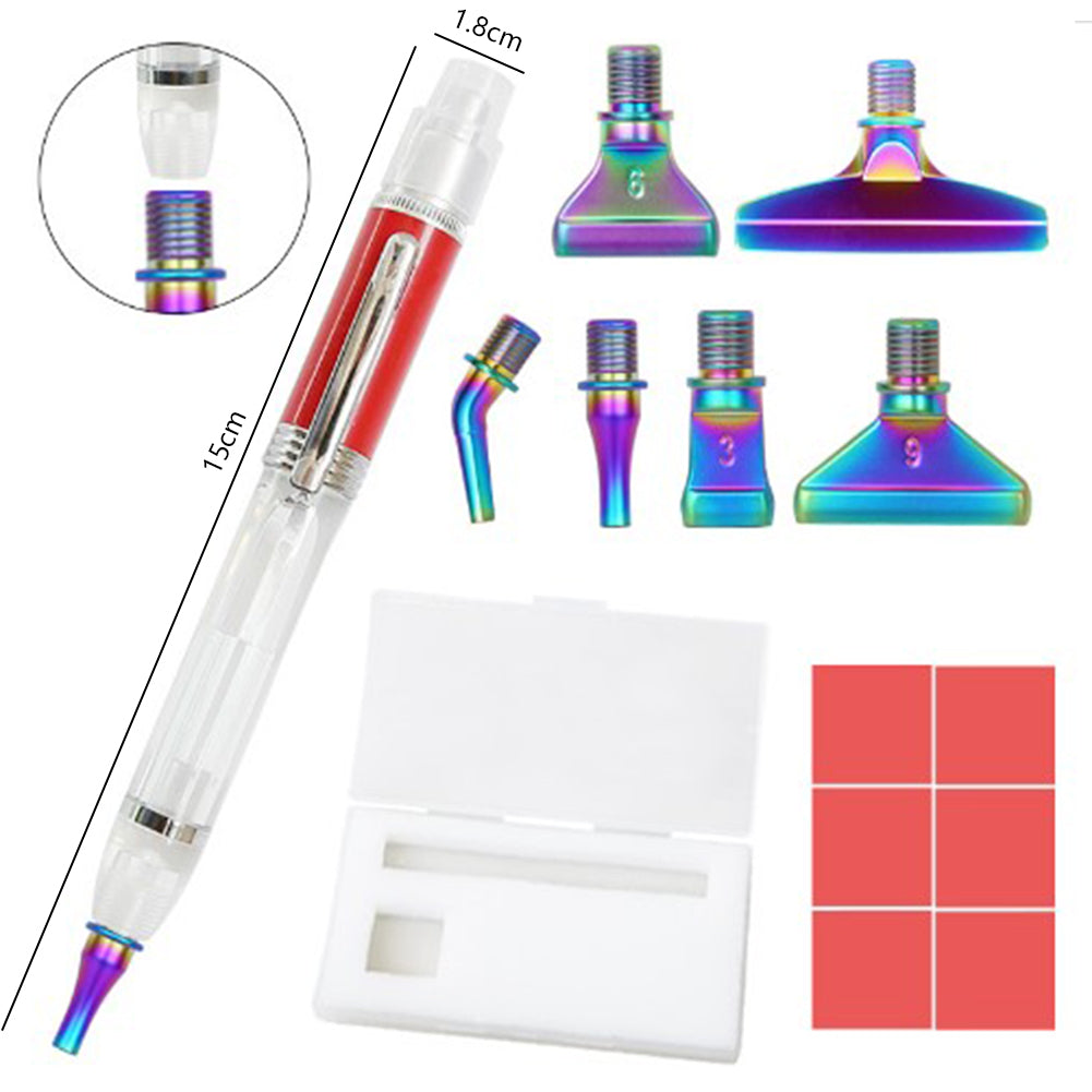 DIY Diamonds Painting Pen Set Handmade LED Glowing Rhinestones Pen Tools Set