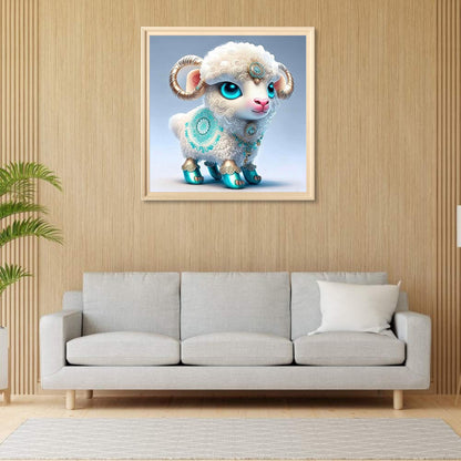 Zodiac Sheep - Full Round Drill Diamond Painting 30*30CM