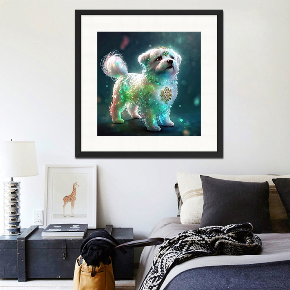 Zodiac Dog - Full Round Drill Diamond Painting 30*30CM