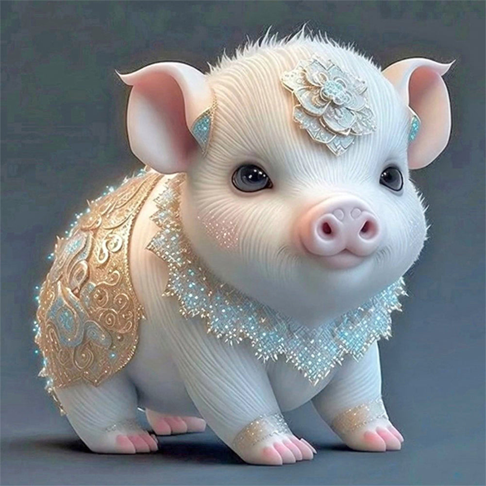 Zodiac Pig - Full Round Drill Diamond Painting 30*30CM