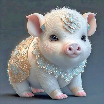 Zodiac Pig - Full Round Drill Diamond Painting 30*30CM