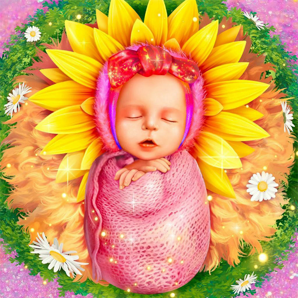 Cute Baby - Full Round Drill Diamond Painting 30*30CM