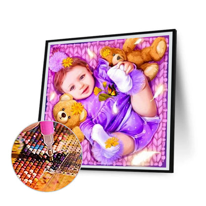 Cute Baby - Full Round Drill Diamond Painting 30*30CM