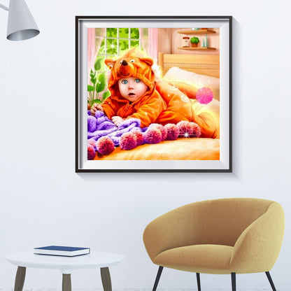 Cute Baby - Full Round Drill Diamond Painting 30*30CM