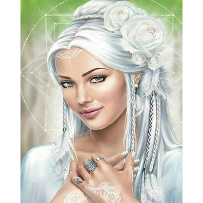 Gray Elves - Full Round Drill Diamond Painting 30*40CM