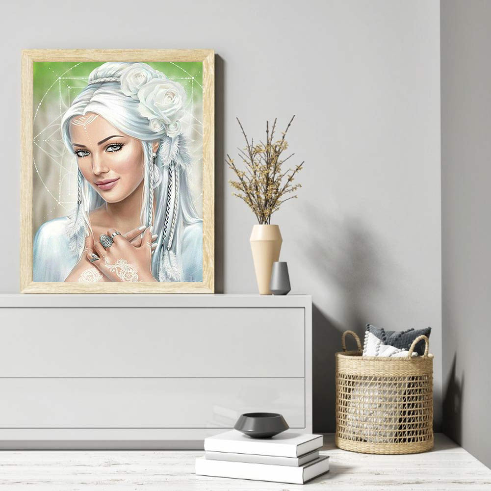 Gray Elves - Full Round Drill Diamond Painting 30*40CM
