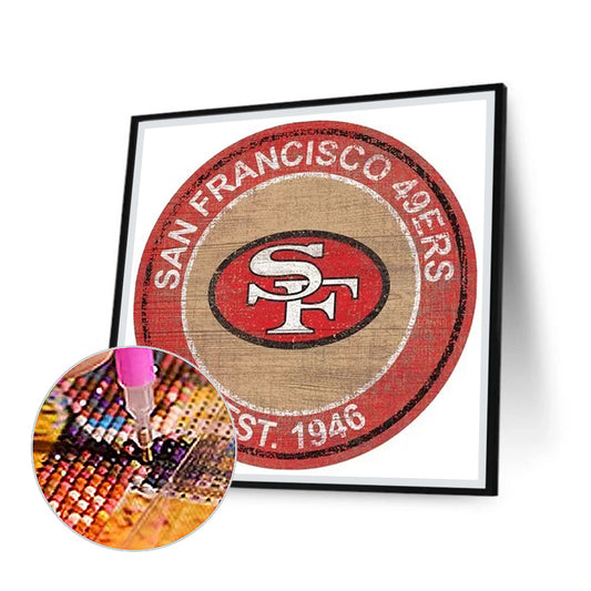San Francisco 49Ers Football Team - Full Round Drill Diamond Painting 30*30CM