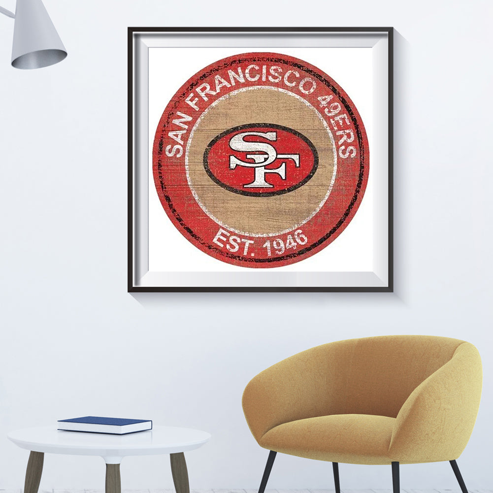San Francisco 49Ers Football Team - Full Round Drill Diamond Painting 30*30CM