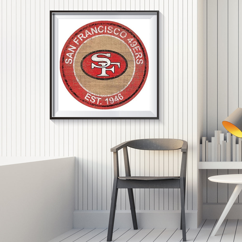 San Francisco 49Ers Football Team - Full Round Drill Diamond Painting 30*30CM