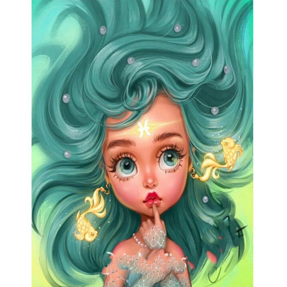 Pisces - Full Round Drill Diamond Painting 30*40CM