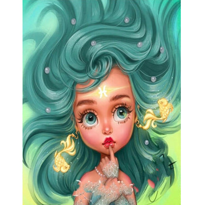 Pisces - Full Round Drill Diamond Painting 30*40CM