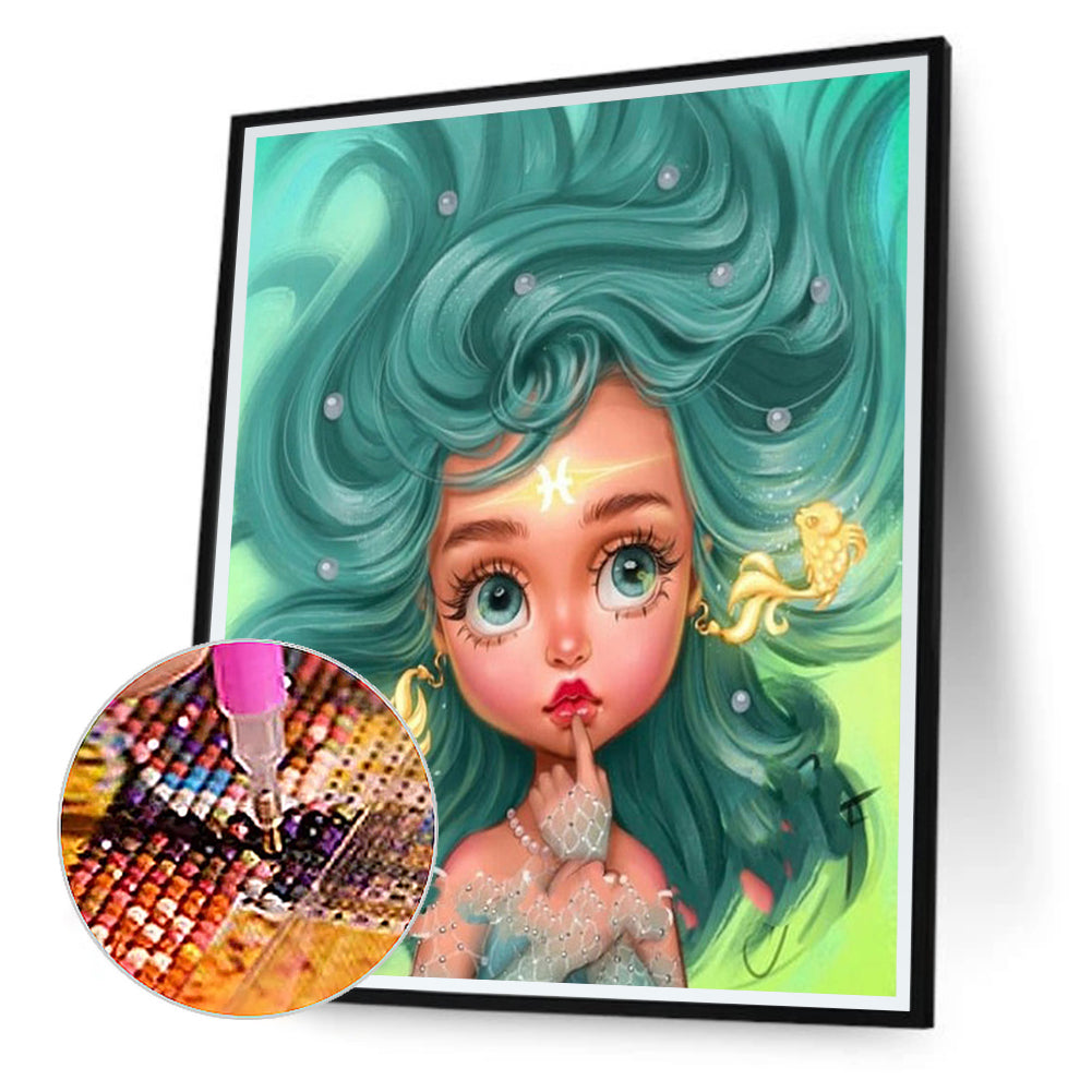Pisces - Full Round Drill Diamond Painting 30*40CM