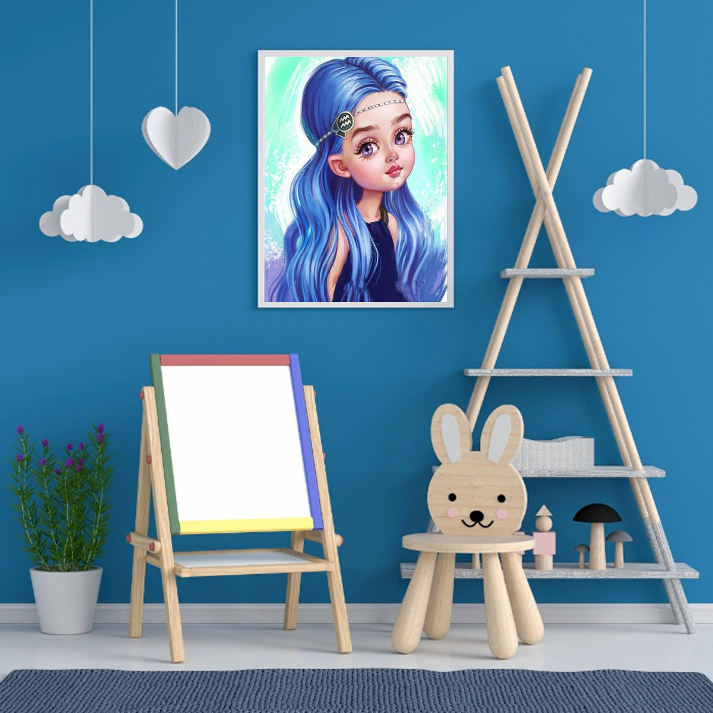 Aquarius - Full Round Drill Diamond Painting 30*40CM