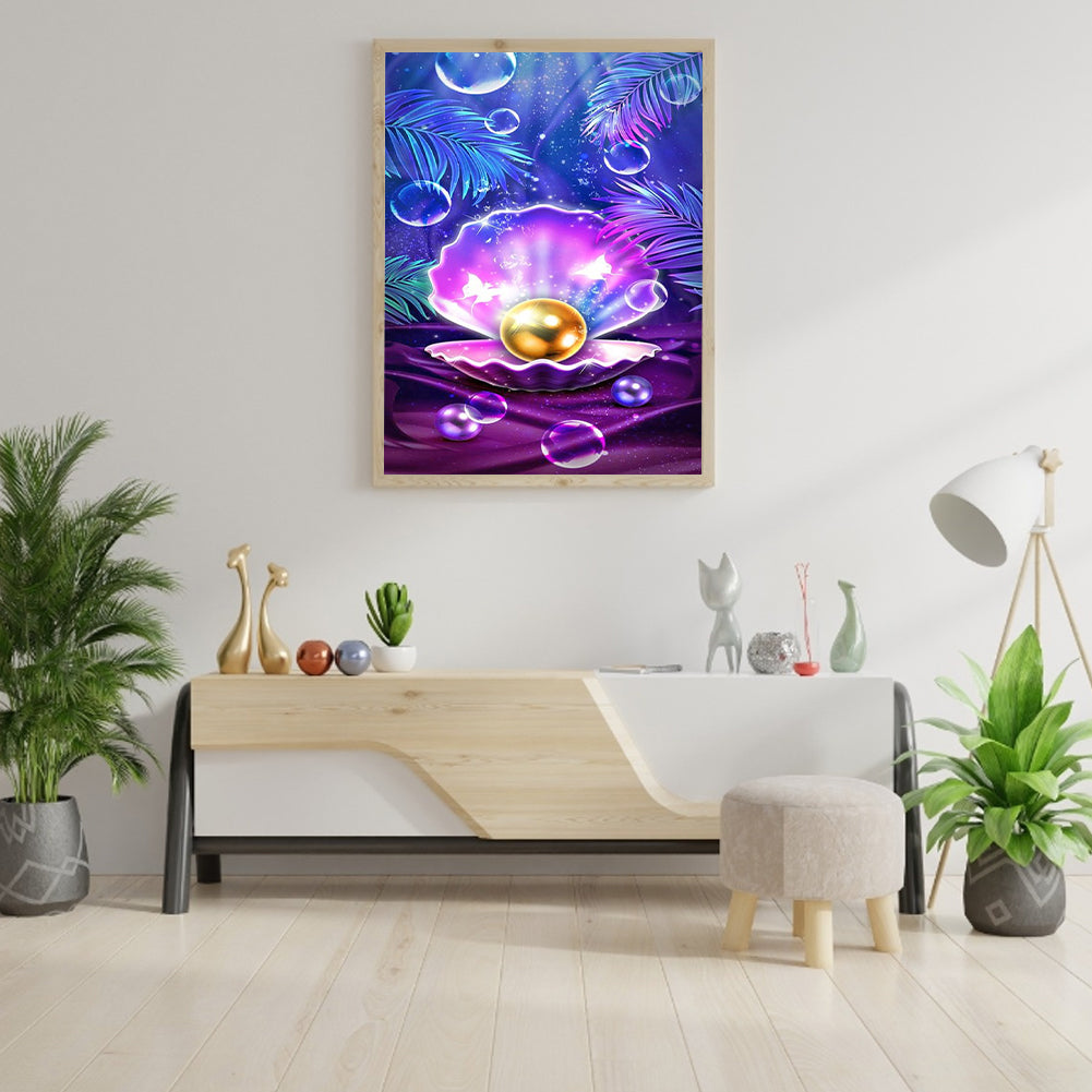 Beach Pearl Shell - Full Round Drill Diamond Painting 30*40CM