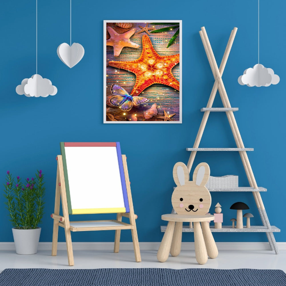 Beach Pearl Shell - Full Round Drill Diamond Painting 30*40CM